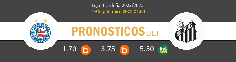 Bahía vs Santos FC Pronostico (25 Abr 2026) 1