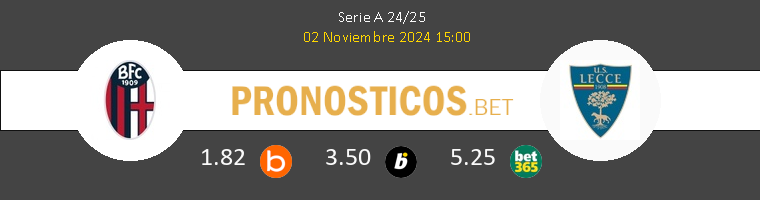 Bologna vs Lecce Pronostico (12 Abr 2026) 1