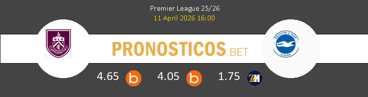 Burnley vs Brighton Pronostico (11 Abr 2026) 1 Burnley vs Brighton Pronostico (11 Abr 2026) 1