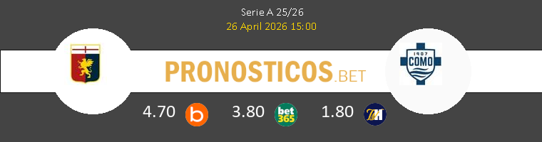 Genova vs Como Pronostico (26 Abr 2026) 1