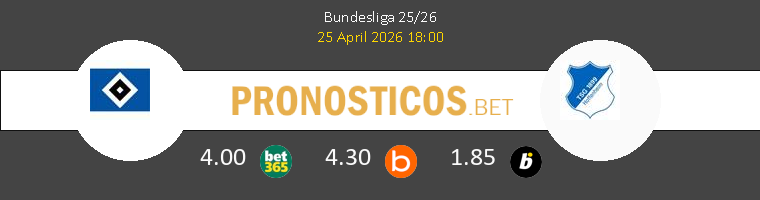 Hamburger SV vs Hoffenheim Pronostico (25 Abr 2026) 1