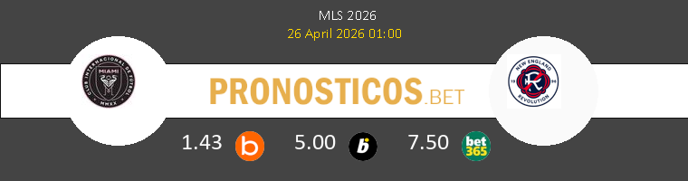 Inter Miami vs New England Revolution Pronostico (26 Abr 2026) 1