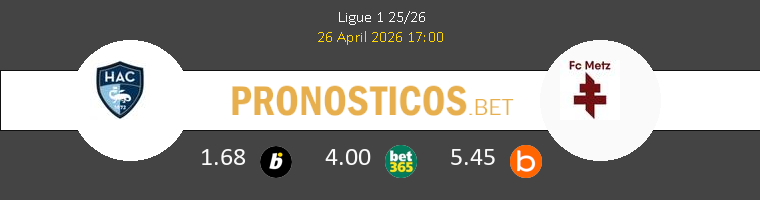 Le Havre vs Metz Pronostico (26 Abr 2026) 1