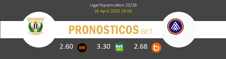 Leganés vs FC Andorra Pronostico (26 Abr 2026) 1