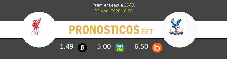 Liverpool vs Crystal Palace Pronostico (25 Abr 2026) 1