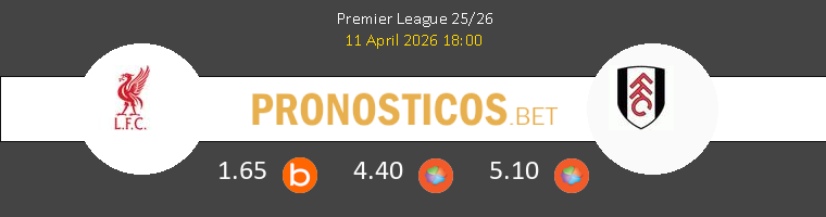 Liverpool vs Fulham Pronostico (11 Abr 2026) 1 Liverpool vs Fulham Pronostico (11 Abr 2026) 1
