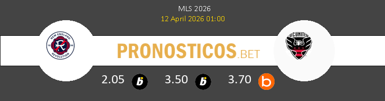 New England Revolution vs DC United Pronostico (12 Abr 2026) 1