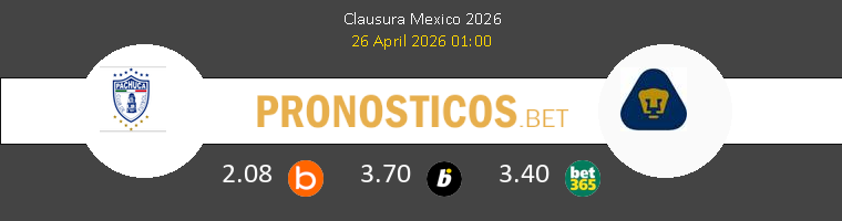 Pachuca vs Pumas UNAM Pronostico (26 Abr 2026) 1