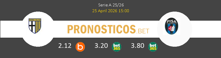 Parma vs Pisa SC Pronostico (25 Abr 2026) 1 Parma vs Pisa SC Pronostico (25 Abr 2026) 1