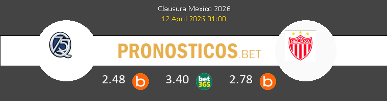 Querétaro vs Necaxa Pronostico (12 Abr 2026) 1