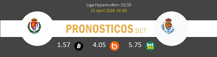 Real Valladolid vs R. Sociedad B Pronostico (25 Abr 2026) 1