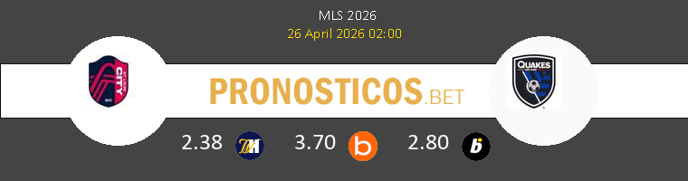 St. Louis City vs San Jose Earthquakes Pronostico (26 Abr 2026) 1
