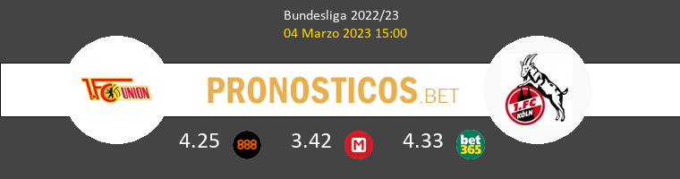 Union Berlin vs Koln Pronostico (2 May 2026) 1