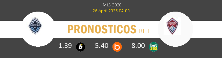 Vancouver Whitecaps vs Colorado Rapids Pronostico (26 Abr 2026) 1