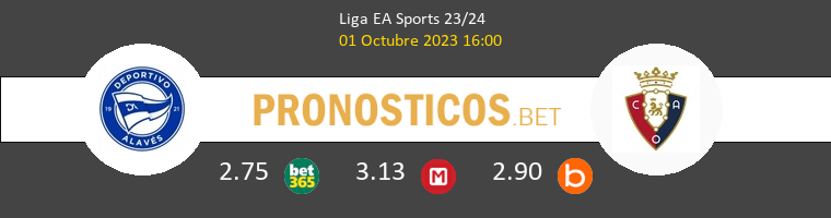 Alavés vs Osasuna Pronostico (6 Sep 2026) 1 Alavés vs Osasuna Pronostico (6 Sep 2026) 1