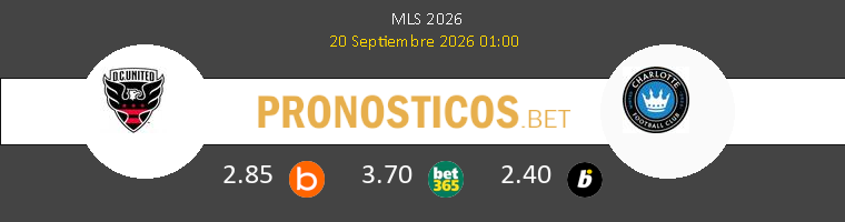 DC United vs Charlotte FC Pronostico (20 Sep 2026) 1