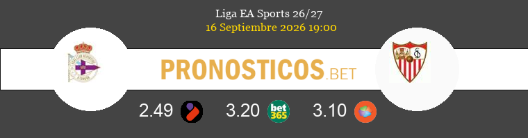 Deportivo vs Sevilla Pronostico (16 Sep 2026) 1