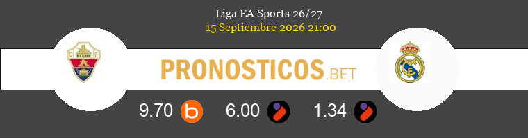 Elche vs Real Madrid Pronostico (15 Sep 2026) 1 Elche vs Real Madrid Pronostico (15 Sep 2026) 1