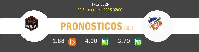 Houston Dynamo vs Cincinnati Pronostico (20 Sep 2026) 1