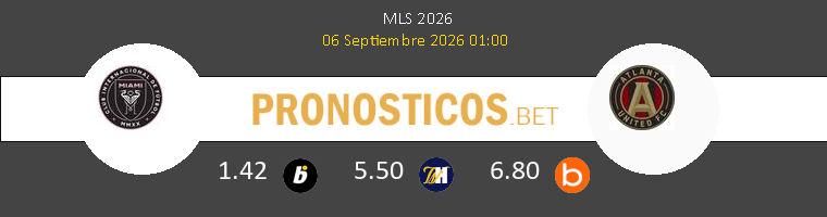 Inter Miami vs Atlanta United Pronostico (6 Sep 2026) 1