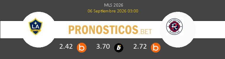 LA Galaxy vs New England Revolution Pronostico (6 Sep 2026) 1 LA Galaxy vs New England Revolution Pronostico (6 Sep 2026) 1