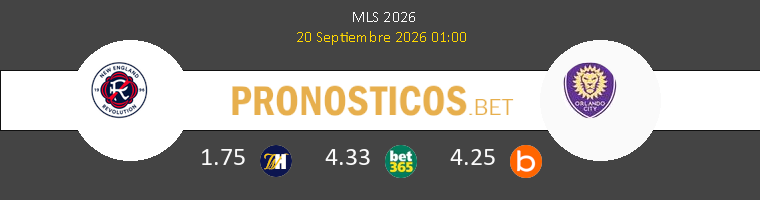 New England Revolution vs Orlando City Pronostico (20 Sep 2026) 1