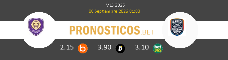 Orlando City vs San Diego FC Pronostico (6 Sep 2026) 1