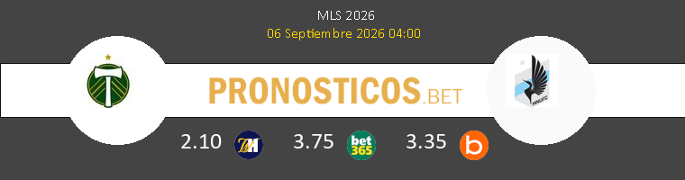 Portland Timbers vs Minnesota United Pronostico (6 Sep 2026) 1