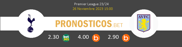 Tottenham Hotspur vs Aston Villa Pronostico (19 Sep 2026) 1