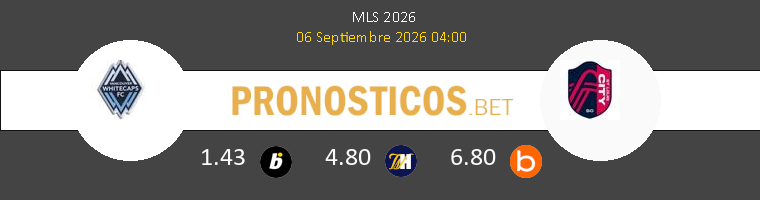 Vancouver Whitecaps vs St. Louis City Pronostico (6 Sep 2026) 1 Vancouver Whitecaps vs St. Louis City Pronostico (6 Sep 2026) 1