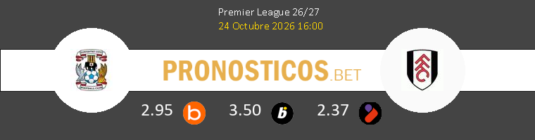 Coventry City vs Fulham Pronostico (24 Oct 2026) 1 Coventry City vs Fulham Pronostico (24 Oct 2026) 1