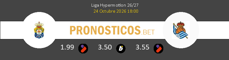 Las Palmas vs R. Sociedad B Pronostico (24 Oct 2026) 1
