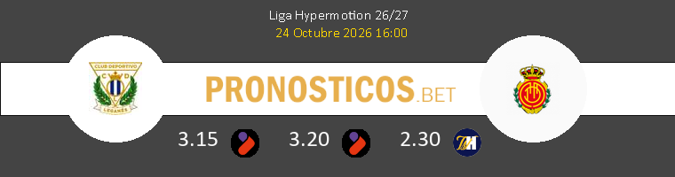Leganés vs Mallorca Pronostico (24 Oct 2026) 1