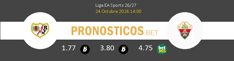 Rayo Vallecano vs Elche Pronostico (24 Oct 2026) 1